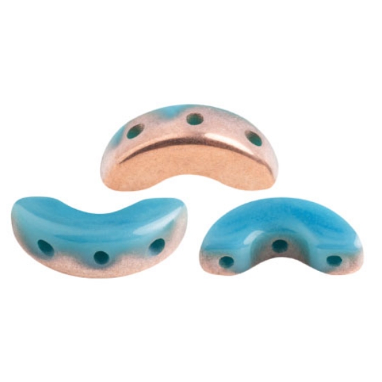 Picture of Arcos® par Puca® 5x10mm Opaque Blue Turquoise Capri Gold x10g