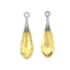 Picture of Swarovski 6532 Pure Drop Pendant 21mm Crystal Metallic Sunshine Rhodium Plated x1