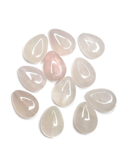 Picture of Rose Quartz Bead Drop 18x13mm x1