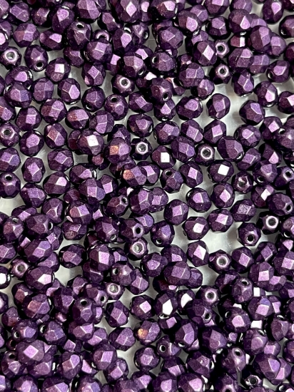 Picture of Fire-Polished 4mm Saturated Metallic Tawny Port x100