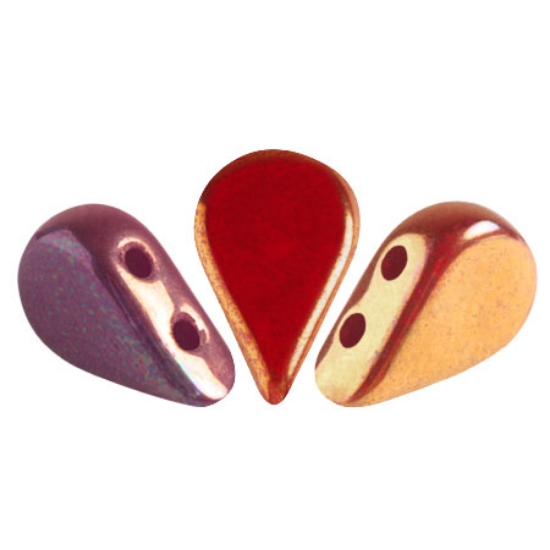 Picture of Amos® par Puca® 5x8mm Opaque Coral Red Iris Luster x10g