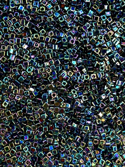 Picture of Miyuki Cubes 1.8mm 455 Metallic Variegated Blue Iris x10g 