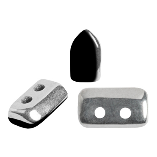 Picture of Piros® par Puca® 5x3mm Jet Silver x10g