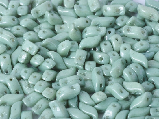 Picture of Stormduo 3x7mm Chalk White Teal Luster x50