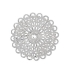 Picture of Filigree Round Flower 45mm Silver Tone x1