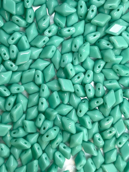 Picture of DiamonDuo 2-hole 5x8mm Opaque Turquoise x10g