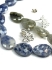 Picture of Premium Ear Stud 3-Flower 15mm w/ loop Silver Plated x2 