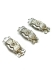 Picture of Vintage Clasp Art Nouveau Bow with strass 22x8mm Silver x1