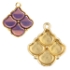 Picture of Manalis Ginko Pendant Setting 24Kt Gold Plate x1