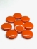 Picture of Acrylic Bead Flat 18mm Orange x10