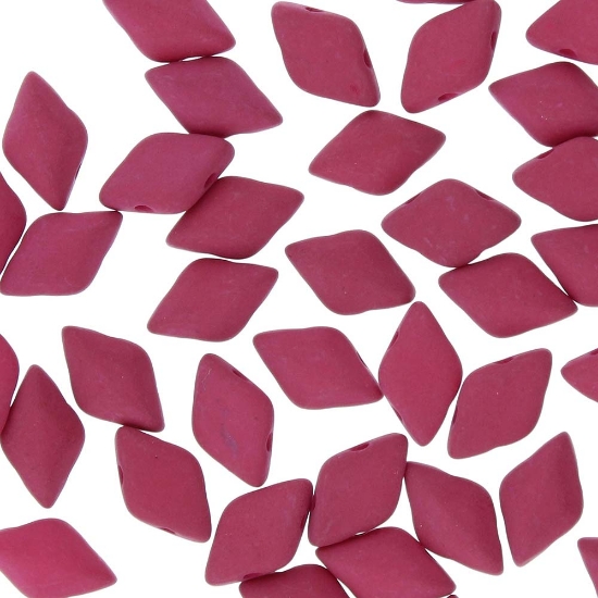 Picture of GemDuo 2-hole 5x8mm Mat Velvet Purple Wine  x10g