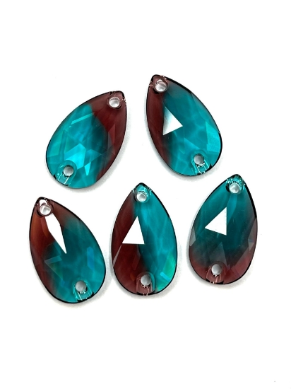 Picture of Swarovski 3230 Pear 18x10mm Burgundy Blue Zircon x1