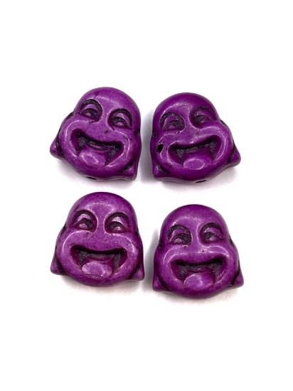 Picture of Magnesite Buddha 20mm Purple x1
