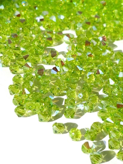 Bild von Preciosa Bead Rondell 5mm Limecicle AB x24