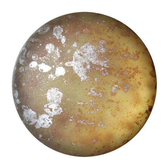 Picture of Cabochons par Puca® 25mm Crystal Mat Taupe Silver x1