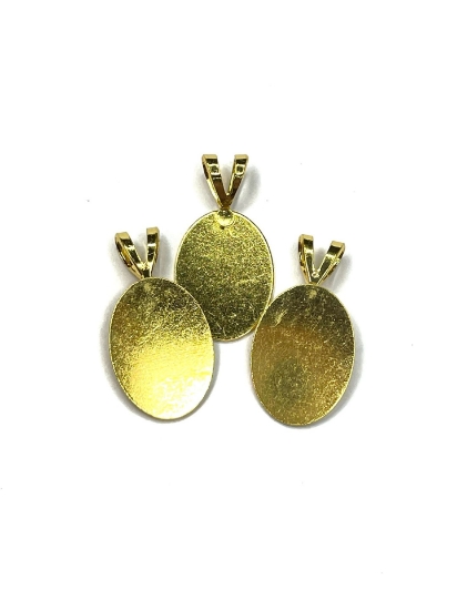 Picture of Bail Oval 18x13mm Gold Tone x6