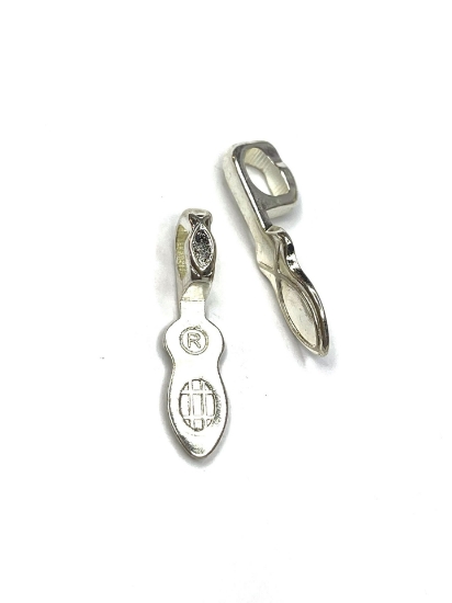 Picture of Aanraku Bail glue-on Fish 16x6mm Silver Plate x1 