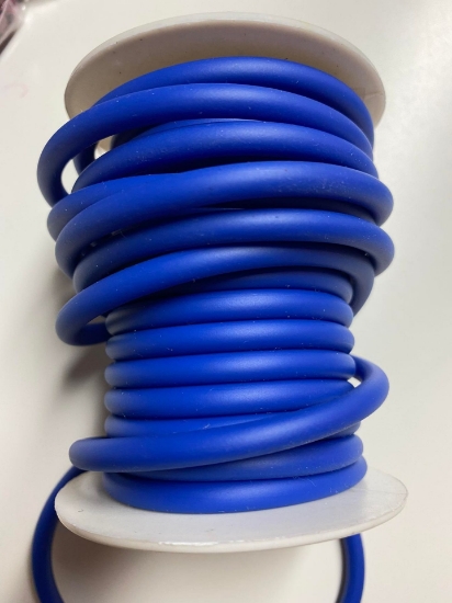 Picture of PVC full cord Hollow 5mm Blue x1m
