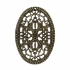 Picture of Filigree Oval Flower 55x38mm Bronze x1