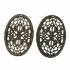 Picture of Filigree Oval Flower 55x38mm Bronze x1