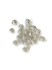 Picture of Metal Stardust Bead 6mm round with 3mm hole Silver x100
