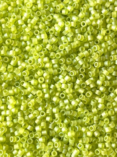Picture of Miyuki Delica 11/0 DB860 Mat Transparent Chartreuse AB x10g 