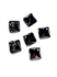 Picture of Swarovski 6431 Princess Cut Pendant 11.5mm Crystal Silver Night x1