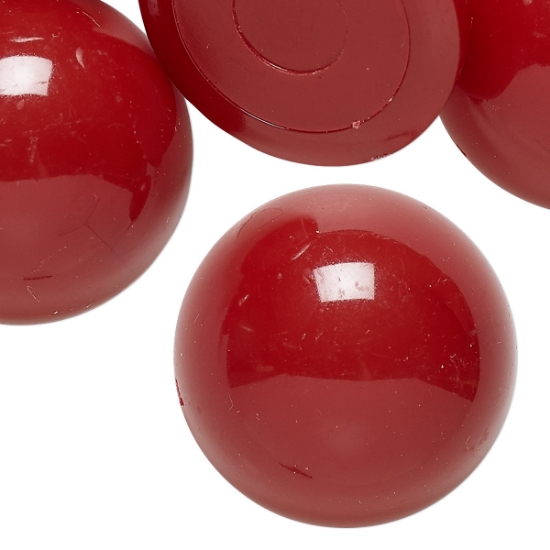Picture of Vintage German Acrylic Cabochon 30m Dark Red x1