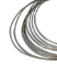 Picture of Stainless Steel Wire Choker Necklace 45cm 2mm Silver Tone x1