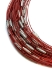 Picture of Stainless Steel Wire Choker Necklace 45cm 1mm Red x1