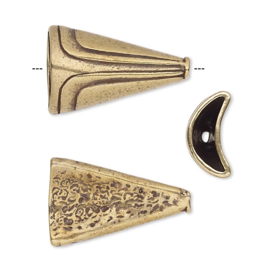 Picture of Cone Flat 23,5x14,5mm Antique Brass x2