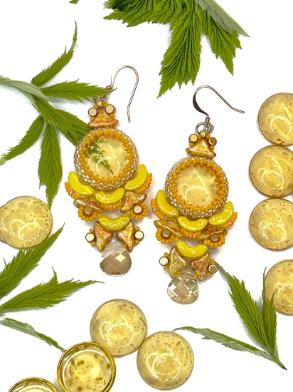 Picture of Hélios® par Puca® 6x10mm Opaque Jonquil Tweedy x10g