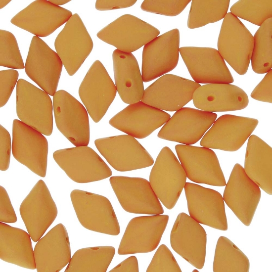 Picture of GemDuo 2-hole 5x8mm Mat Velvet Mustard x10g