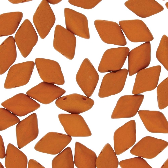 Picture of GemDuo 2-hole 5x8mm Mat Velvet Carrot x10g
