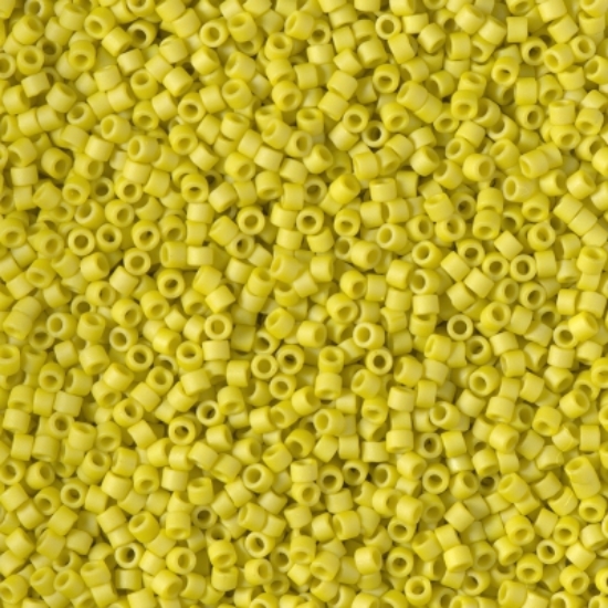 Picture of Miyuki Delica 11/0 DB2283 Opaque Glazed Citron Mat x10g