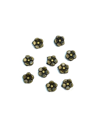Picture of Metal Spacer Bead Daisy 5mm Bronze x10