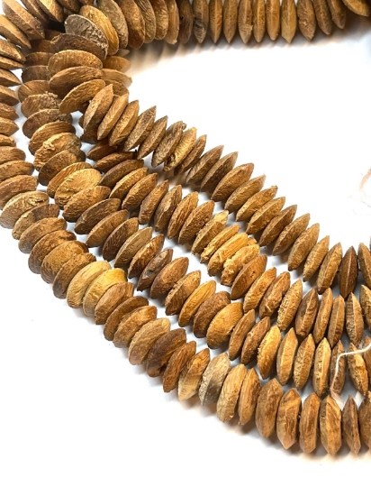 Picture of Wood Beads Saucer 10mm Naturel x100