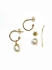 Picture of Premium Ear Stud Half Hoop 15mm Gold Plate x2 