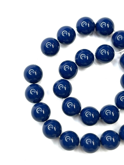 Picture of Preciosa Nacre Round Maxima 8mm Navy Blue x10
