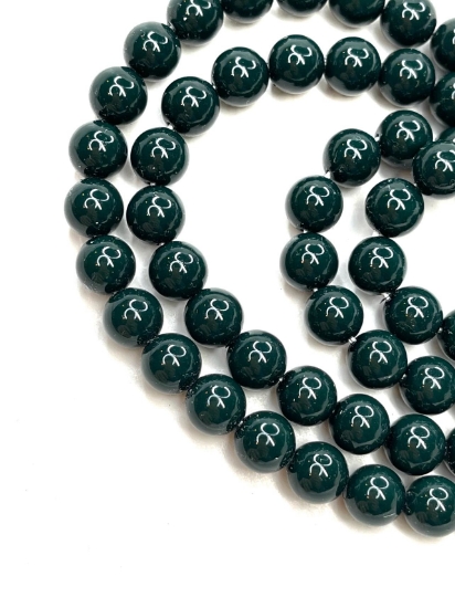Picture of Preciosa Nacre Round Maxima 6mm Malachite Pearl x50