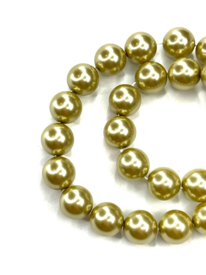 Picture of Preciosa Nacre Round Maxima 8mm Vanilla Pearl x10