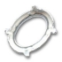 Picture of Cabochon setting 4120 Oval 14x10mm Silver Tone x1
