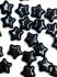 Picture of Flat Star Bead 12mm Jet x15