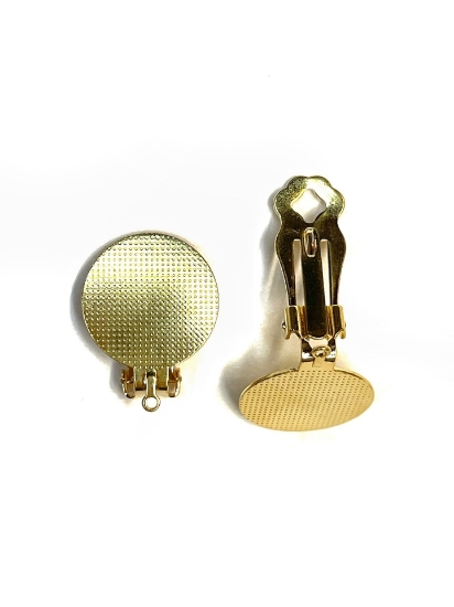 Picture of Ear Clip 18mm w/ Loop Gold Plate x2