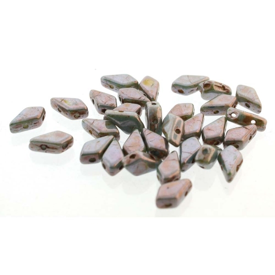Picture of Kite Beads 9x5mm Chalk Lazure Blue x10g 
