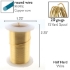 Picture of Wire Lacquered Tarnish Resistant 20 Gauge (.81mm) Gold x13.7m