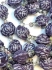 Picture of Porcelain Bead Rose 22mm Dark Purple x6