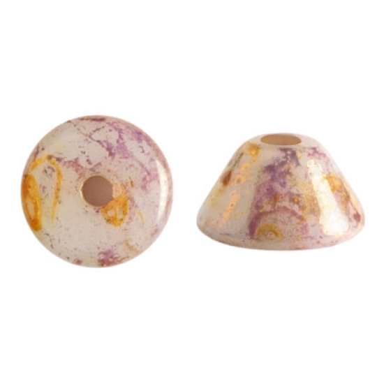 Picture of Konos® Par Puca® 2x4mm Opaque Mix Rose-Gold Ceramic Look x10g