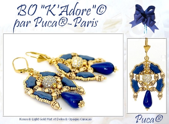 Picture of Oorbellen "K'Adore" par Puca – Instant Download or Printed Copy