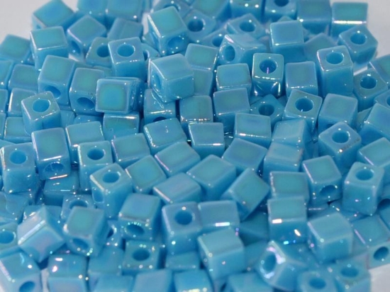 Picture of Miyuki Cubes 1.8mm 482 Opaque Turquoise AB x10g
